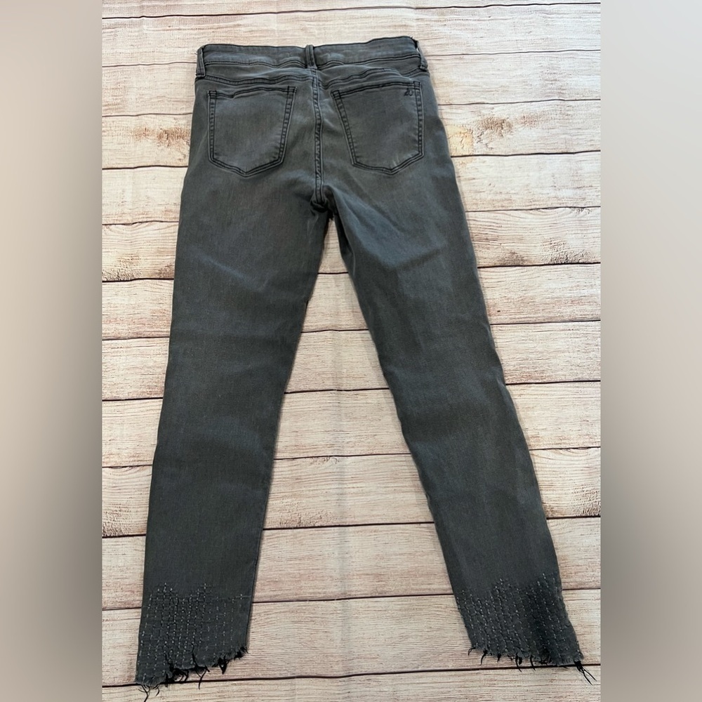 Sam Edelman The Kitten Mid Rise Skinny Ankle Jeans Gray Denim Womens Size 27 - Picture 4 of 9